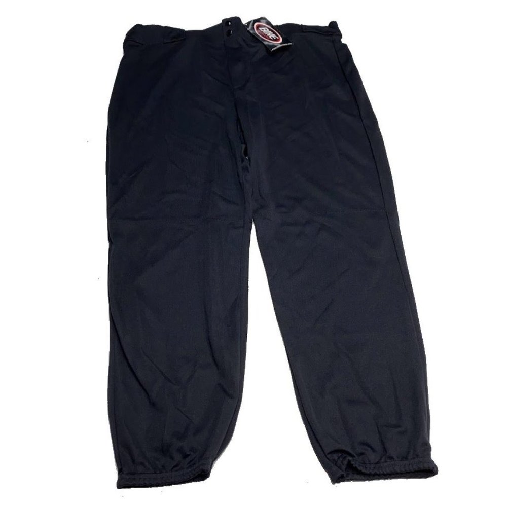 BIKE Athletic Baseball Pants‎ Adult 2XL Black Full Length Pocket Softball Men